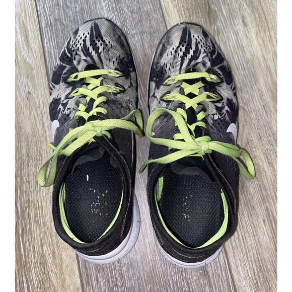 Nike Free 5.0 TR Fit 5 Women’s US Size 6.5 Running Shoes Black Volt 704695-014 - Picture 10 of 12